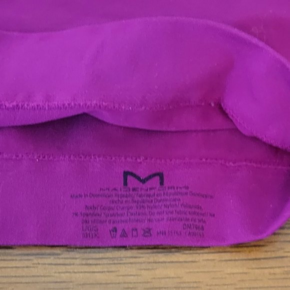 Maidenform Fuchsia Wireless V-Neck Racerback Lace Bralette. Sz: L - Picture 6 of 8